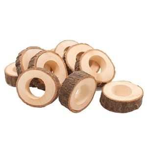 Premium solid <b>wood</b> napkin rings set for elegant dining tables weddings festive dinners parties hotels and cafes - Product Image 3