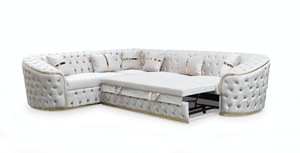 Ensemble de canapé d'angle inclinable convertible moderne et confortable Tissu élégant pour la maison, le salon ou le hall - Product Image 2