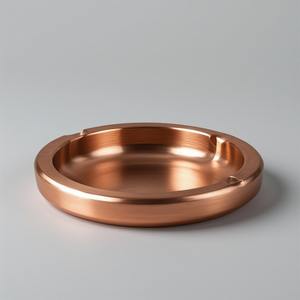 Rustic Handmade Aluminum Cigar Ashtray with Round Shape Eco-Friendly & Durable Design for Heritage Home Decor - Product Image 5