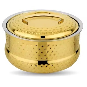 Cazuela de latón con diseño martillado, caja caliente redonda hecha a mano, olla caliente de lujo, fiesta, hogar, Hotel, restaurante - Product Image 3