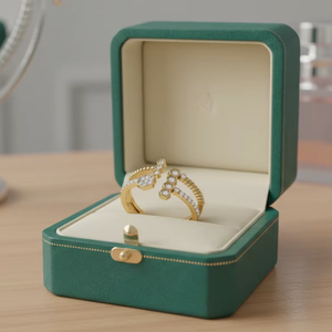 Elegante Anillo de Oro Sólido de 14K para Mujer con 28 Diamantes Naturales, Bañado en Rodio, 0.25Ctw, Corte Brillante, Joyería Moderna para Ocasiones Especiales - Product Image 5