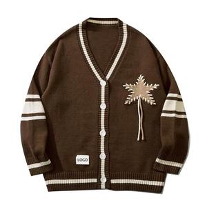 เสื้อสเวตเตอร์ถักของผู้ชายเสื้อสเวตเตอร์ถักแบบแห้งเร็วผ้าโพลีเอสเตอร์/ คอตตอนกรีกสำหรับฤดูหนาวโลโก้ออกแบบได้ตามต้องการ - Product Image 2