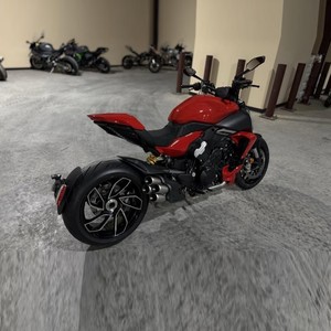 Motocicleta Deportiva Ducati Diavel V4 Roja de Alto Rendimiento, Modelo 2026, con Poco Kilometraje, Lista para Envío - Product Image 1