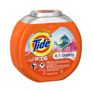 Tide Pods 31 Count Power Clean Formula para cargas diarias Cápsulas de disolución rápida con eliminación integrada de manchas y olores - Product Image 2