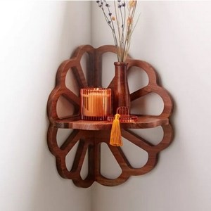 Étagère flottante en bois étagères de rangement murales pour la maison hôtels salon cuisine salle de bain accessoires de décoration en gros - Product Image 5