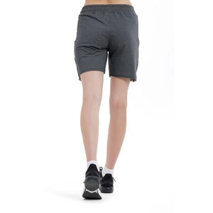 Shorts pour femmes en coton polaire avec cordon de serrage à la taille Shorts pour femmes de qualité supérieure Running Jogging Outdoor Grey Casual Shorts For Adults Women - Product Image 2