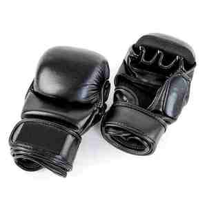 Guantes de boxeo con mosca de entrenamiento profesional Guantes de boxeo personalizables elásticos transpirables de cuero - Product Image 1