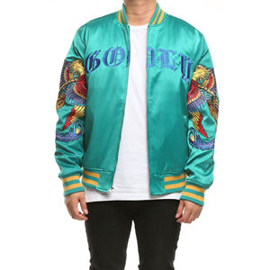 Venta al por mayor de alta calidad Zip-up chaqueta de invierno para los hombres nuevo diseño de invierno Bomber Coat Casual algodón cuerpo bordado High Street OEM - Product Image 5