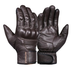 Gants en cuir coupe-vent écran tactile équitation VTT vélo gants chaud gant moto hiver vélo moto gants - Product Image 2