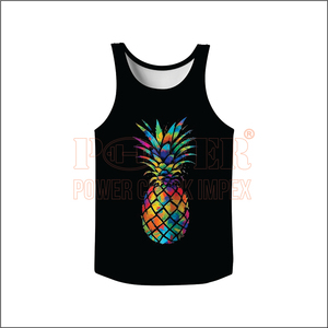 เสื้อกล้ามวิ่งสำหรับผู้ชายเสื้อกล้ามน้ำหนักเบาไร้รอยต่อพิมพ์ลายโพลีเอสเตอร์สแปนเด็กซ์สแปนเด็กซ์ยืดโลโก้ได้ตามต้องการเสื้อกล้ามเล่นกีฬา - Product Image 1