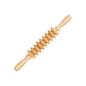 Rodillo de masaje de madera para cintura, cuello, espalda y piernas, anticelulítico, de primera calidad - Product Image 1