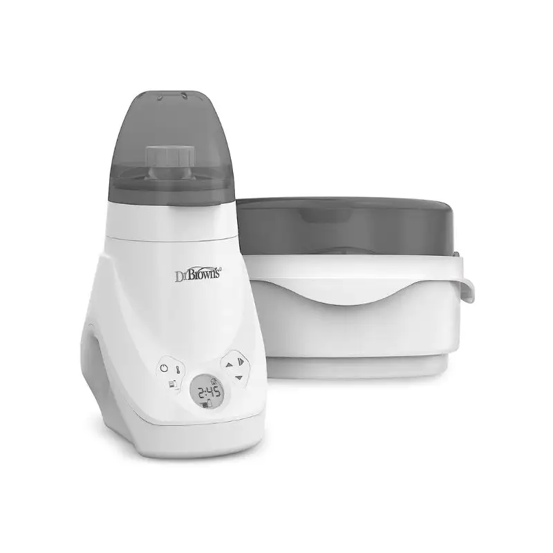 Hot Deal Dr. Bruine Luxe Babyflessenwarmer En Sterilisator, Voor Babyflessen En Babyvoedingspotjes Met Magnetronstoom