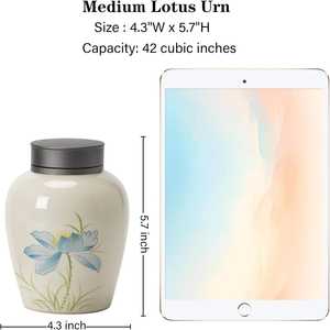 Urne souvenir décorative pour femmes élégantes moyennes taille parfaite urne commémorative pour animaux de compagnie pour le souvenir des cendres humaines - Product Image 2