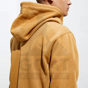 เสื้อฮู้ดดี้ปักลายคุณภาพสูงสำหรับผู้ชาย ทรงปกติ ผ้าคอตตอนผสม ใส่ได้ในฤดูหนาว สไตล์สตรีทแวร์ ผ้าฟลีซ - Product Image 4