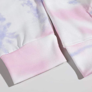 Venta al por mayor personalizado 100% algodón Tie-Dye Sudadera con capucha transpirable y duradera para los hombres gran oferta estampado patrón ropa en blanco - Product Image 5