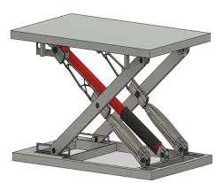 Plateforme élévatrice à ciseaux industrielle avec pompe et table élévatrice pour feuilles de plastique et matériaux de recyclage - Product Image 4