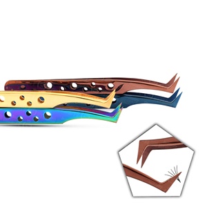 Fabricant de pinces à cils de qualité supérieure, outils professionnels pour extensions de cils, pinces à cils pour isolation de volume, vente en gros OEM - Product Image 1
