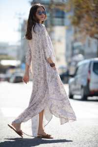 เดรสจับจีบแขนกุดของผู้หญิง, เดรสลูกไม้แฟชั่นผ้าชีฟองทรงหลวมขนาดใหญ่พิเศษซักได้ตามธรรมชาติ - Product Image 6