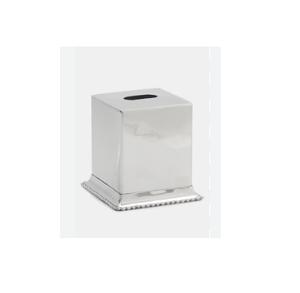 Boîte à mouchoirs en fer métallique brillant argenté nouveau support de boîte de haute qualité de vaisselle de table de luxe pour l'emballage de carton à la maison - Product Image 1