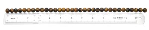 Ojo de tigre natural de 10 a 12 mm, forma redonda y lisa, piedra preciosa, hebras de cuentas de 13 pulgadas para la fabricación de joyería. - Product Image 6