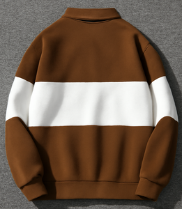 Sweat-shirt unisexe d'hiver style vintage imperméable en coton lavé avec broderie personnalisée – Prêt à la vente pour la mode - Product Image 2