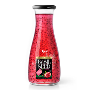 Fabricant vietnamien de boissons aux graines de basilic et aux myrtilles en bouteille de verre de 300 ml, OEM ODM, étiquette privée - Product Image 6