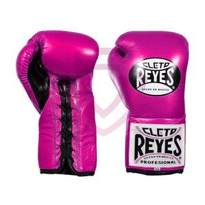 Guantes de Boxeo Profesionales para Adultos de Cuero de Búfalo con Cierre Personalizable y Absorción de Humedad - Product Image 1