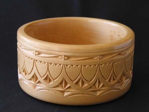 BOL HAUT-BOL À FRUITS EN BOIS RÉEL NATUREL, Bol en bois décoratif pour Table Bureau Home Decor ustensiles de cuisine - Product Image 6