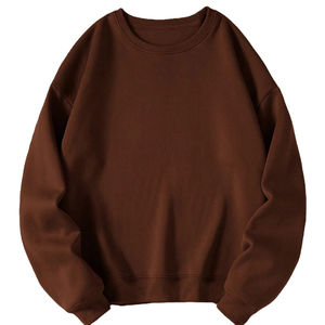 Sweat-shirt surdimensionné en polaire confortable, vêtements d'hiver pour temps froid, coupe décontractée, col décontracté, style décontracté, 100% coton, coupe-vent, écologique - Product Image 5