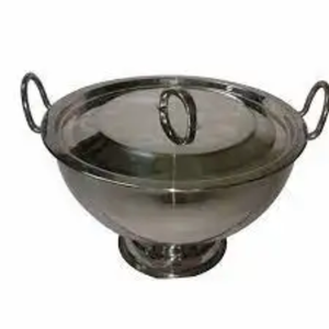 Tazón de Acero de Lujo, Vajilla Plateada, Diseño de Tazón con Pulido, Tazón para Servir Masa para Uso en el Hogar, Hoteles y Restaurantes - Product Image 4