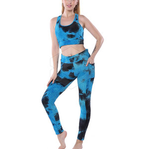 Conjunto de Yoga sin costuras de alta calidad para mujer, superventas, conjunto de Yoga hecho de poliéster Spandex para mujer - Product Image 1