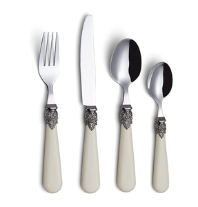 Bone Inlay Stainless Steel Fork Spoon/Butter <b>Knife</b> Handicrafts Flatware Crafts Horn Bone Spoon Handle - Product Image 3