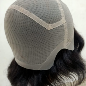 Perruque médicale en cheveux humains Remy indiens, tissage fait main, couleur naturelle, avec bonnet complet en dentelle, pour femmes souffrant de perte de cheveux ou d'amincissement - Product Image 2