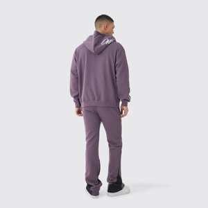 Ensemble survêtement décontracté pour homme, style streetwear personnalisé, en molleton de coton 400 GSM, coupe ample, sweat-shirt à capuche et pantalon large, OEM, marque privée - Product Image 3