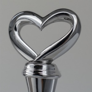 Tapón de Botella de Vino de Metal con Recubrimiento de Rodio Negro Cepillado con Agarre Contorneado, Duradero, Resistente a los Arañazos, Color y Logotipo Personalizables - Product Image 3