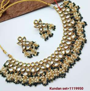 Indian Traditional Ethnic Gold Plated Copper Bridal Wedding Jewelry <b>Set</b> <b>for</b> <b>Women</b> Party Earrings & Necklace <b>Set</b> - Product Image 2