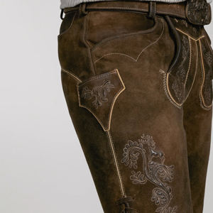 Bavarian Lederhosen Men Shorts Alta calidad Casual Estilo sólido Vintage Decoración Peinado Bajo MOQ para hombres Niños - Product Image 5