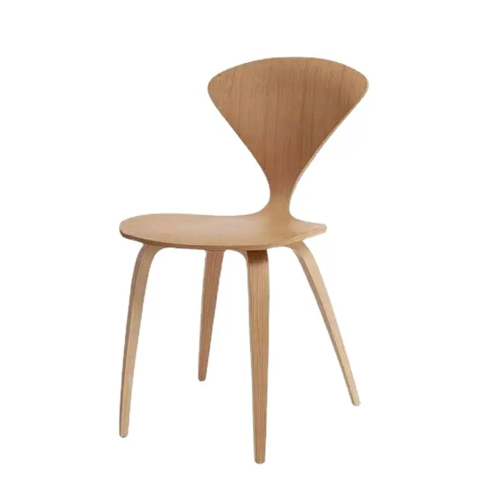 Silla de comedor moderna con marco de madera, sillón de ocio, Color opcional, superventas