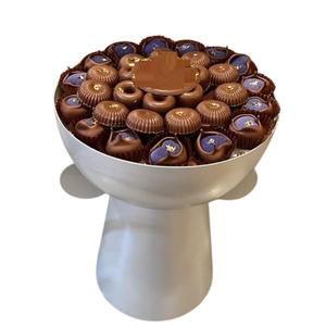 Great Quality <b>White</b> & Orange Metal Bowl With Handle Attractive Home Decorative <b>Chocolate</b> Server Bowl For Weddings Usage - Product Image 6