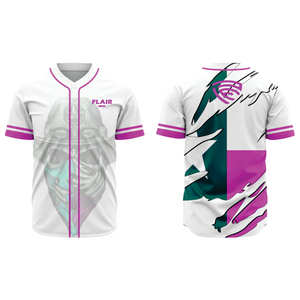 Venta al por mayor personalizada de moda Jersey de béisbol transpirable sublimación camisa con estilo único para juegos conjuntos - Product Image 5