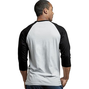 Unisex 3/4 Sleeve <b>Baseball</b> <b>Tee</b> Tri-Blend 50% Polyester, 25% Cotton, 25% Rayon Contrast Raglan Sleeves <b>Baseball</b> Raglan T-Shirt - Product Image 6