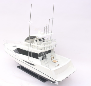 Modèle de bateau de croisière en bois de style nautique 35 BLANC TOYOTAPONAM 83 cm Hull Pine & Painted Technique à vendre - Product Image 3