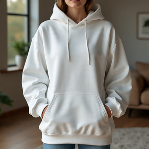 Sweat à capuche personnalisé à épaules tombantes pour femmes en plein air pull lourd à capuche coupe ample respirant sweat à capuche surdimensionné pour femmes - Product Image 5