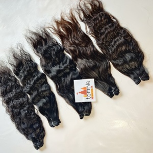 100% Extensions de cheveux humains de temple vietnamien non transformés tressage Style de tissage traitement chimique aucun Curl de vague de cheveux indiens - Product Image 5