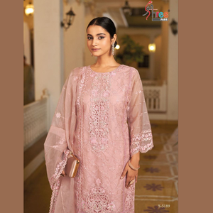 ผ้าโปร่งหนาพิเศษพร้อมคอลเลกชันชุดปักหนาพิเศษผู้ผลิตโดยการส่งออกใน Gujarat - Product Image 5