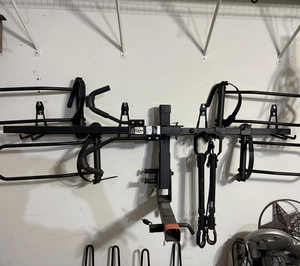 车库挂钩，4包壁挂式储物衣架，带2个延长线支架组织器，重型7.5英寸长挂钩 - Product Image 6