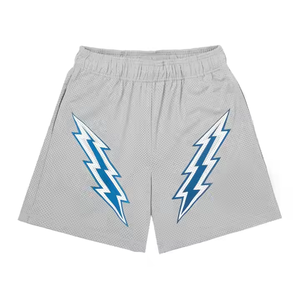 Pantalones cortos de alta calidad, ropa de calle alta, diseño de sublimación de playa, gimnasio en blanco, Fitness, correr, rompevientos, pantalones cortos de algodón para hombres y mujeres - Product Image 6