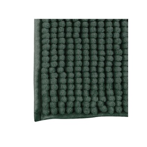 Tappetino da Bagno in Ciniglia 50x80 cm Verde Scuro - Product Image 2
