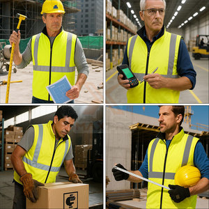 Work Wear Reasonable Price Safety <b>Reflective</b> <b>Vest</b> New Arrival Plus Size Safety <b>Reflective</b> <b>Vest</b> - Product Image 6