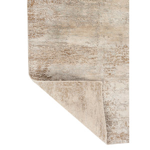 Alfombra de Lana y Seda Entropy Ivory Anudada a Mano Esh-1523 con Patrón Abstracto para Sala de Estar, Pasillo, Entrada, Rectángulo Tipo Rompecabezas para Adolescentes - Product Image 5